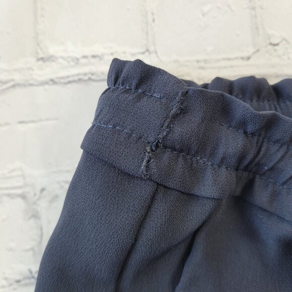 Zara Basic collection women’s navy blue pull on relaxed fit pants size L - Picture 11 of 12